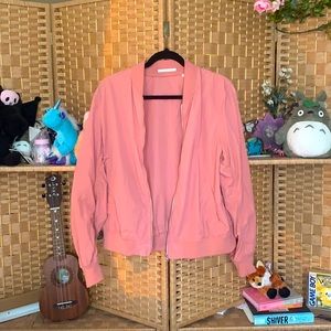 Strawberry mauve pink Bomber